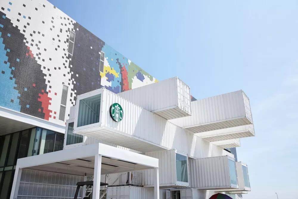 恭城由隈研吾设计，星巴克在台湾的首家集装箱门店！